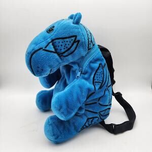 MetKids Metropolitan Museum Hippo William Plush Backpack 13" Blue Egyptian Art